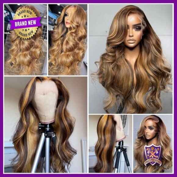 13x6 Body Wave Lace Front Wig Human Hair Pre Plucked 180% Density Glueless main image 5